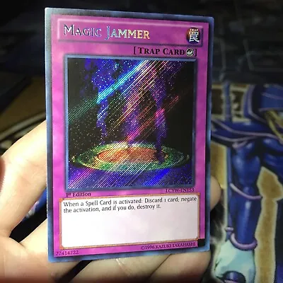 Yu-Gi-Oh TCG Magic Jammer LCYW EN153-1st Edition-Secret Rare NM Holo Bleed • $9.99