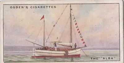 Ogdens Cigarette Cards Yachts & Motor Boats 1930 1 The Alba • £1.55