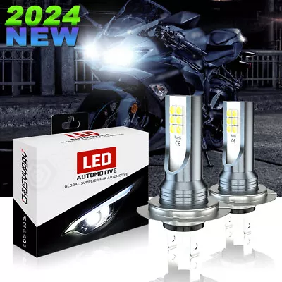 White H7 LED Headlight Bulb C6 For Yamaha YZF R6 2003-2014 YZF R6S 2006-2009 • $14.99