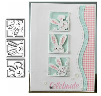 Crafts Die Bunny Metal Cutting Dies Stencils Scrapbooking Embossing Album Card  • $6.03