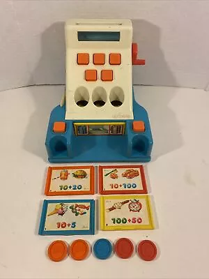 Vintage Chicco Pretend Play Cash Register Toy W/ Coins & Cards • $15