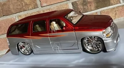  YukON DENALI RED AND SILVER 1:18 Scale Jada Toys DUB CITY GMC RARE FIND  • $101.37