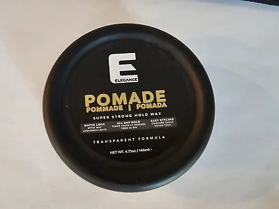 Elegance Pomade Wax Transparent/matt  Mens Hair Styling Strong Hold 4.73oz • $9.99