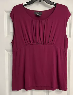 George Designs By Mark Eisen 16 18 XL Sleeveless Blouse Purple Top • $7.99