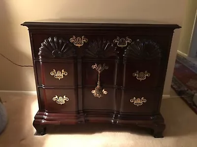 Kindel Furniture Mahogany Newport Chest W/Solid Brass Pulls • $2000