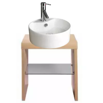 Bathroom Vanity Unit With Basin Balterley Cameo Maple / Beech Sink Unit RRP £189 • £59