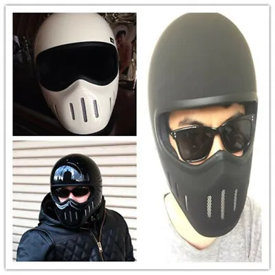 Full Face Race Ghost Rider Motorcycle Helmet Vintage Motorbike Send Glasses Gift • $154.29