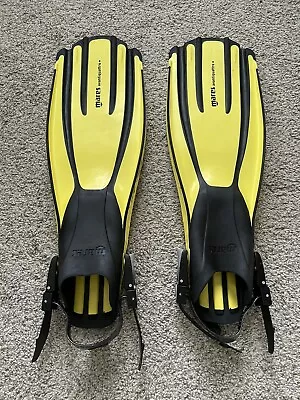 Avanti Quattro Plus Open Heel Dive Fins - Yellow - Small • $79.99