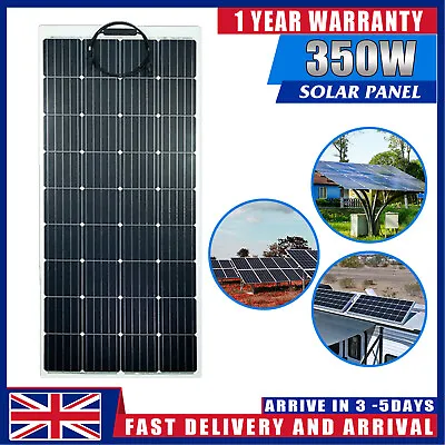 £135.99 • Buy 100W 350W 18V Flexible Solar Panel Module Monocrystalline Marine Boat RV Camping