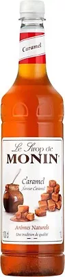 MONIN Premium Caramel Syrup 1L | Vegan-Friendly Allergen-Free • £13.20