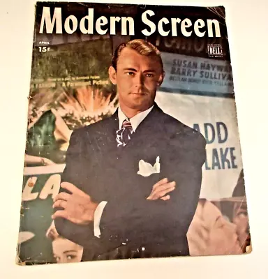 MODERN SCREEN Apr 1946 ALAN LADD Elizabeth Taylor-Gail Russell-Jeanne Crain-Bing • $6.99