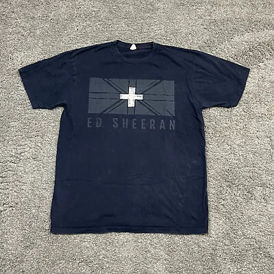 Ed Sheeran 2013 US Tour Graphic Shirt XL Gray Music Pop Contemporary Folk • $21.25