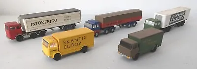 5× Wiking N Gauge German Plastic Lorries & Trucks Code 3 Models Job Lot Unboxed • £50