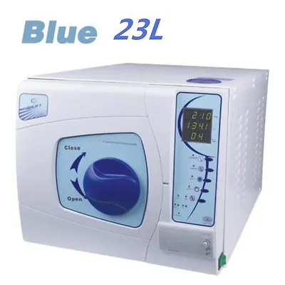 23L Dental Medical Vacuum Steam Autoclave Sterilizer With Printer 2000W Blue CE • £1899.99