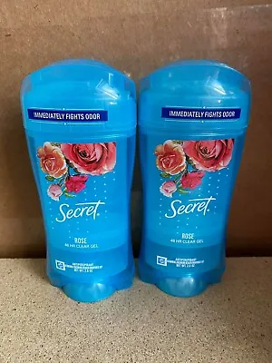 £19.95 • Buy Secret Clear Gel Antiperspirant Deodorant Delicate Rose 2.6 Oz 2 Pack