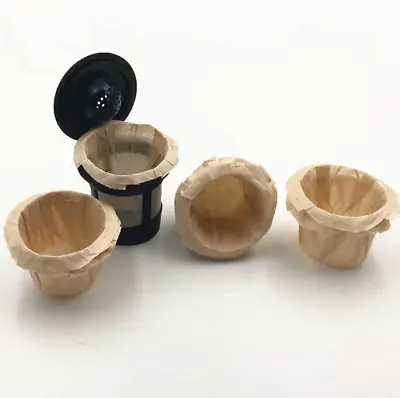 200pcs Disposable Paper Filters Cups Replacement K-Cup Filters Coffee Capsule • $13.75