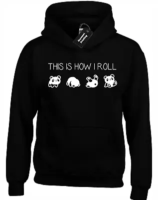 This Is How I Panda Roll Hoody Hoodie Funny Cute Animal Lover Design Gift Idea • £16.99