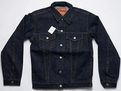 Samurai $415 NWT Indigo 15oz Selvedge Denim Type 3 Jean Jacket S0553XX 42 L • $305.96