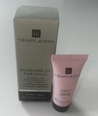 £22 • Buy TEMPLE SPA WINDOWS OF THE SOUL EYE GEL-CREAM 15ml BNIB & 1x 5ml EXALT SAMPLE