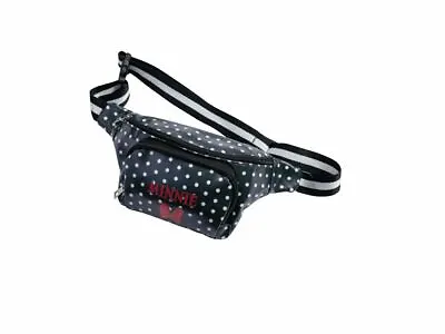 Disney Hip Bag Minnie Mouse Pouch Waist Bag Belt Black & White Dotted • £24.05