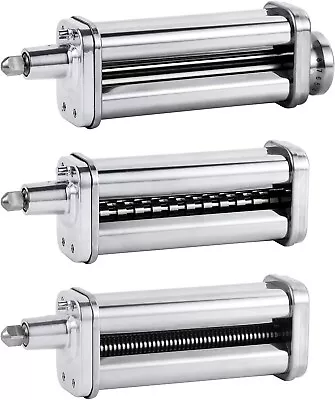 3-piece Adjustable Pasta Roller Cutter Maker Kit For KitchenAid Stand Mixer Set • $74.99