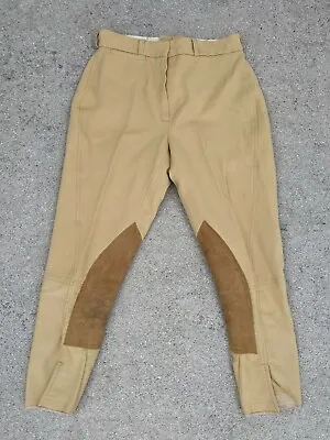 VTG PYTCHLEY Tan/Khaki Equestrian Riding Jodhpurs Breeches Pants Ladies Girls 24 • $34.95