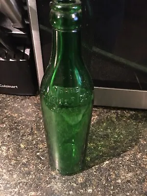 $12 • Buy Clicquot Club Vintage Green Glass Ginger Ale Bottle CIRCA 1930's