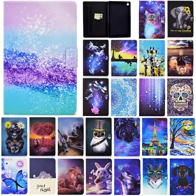 For Samsung Galaxy Tab A9Plus Tablet Shockproof Painted Leather Stand Case Cover • $10.99