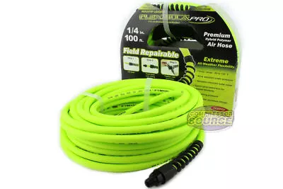 Legacy Flexzilla 1/4  X 100' Compressed Air Hose Field Repairable HFZP14100YW2 • $72.58