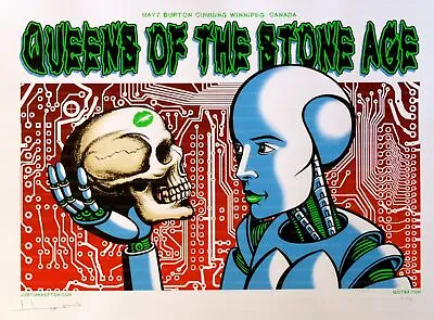 $268.56 • Buy Queens Of The Stone Age Concert Poster Justin Hampton Winnipeg 2008