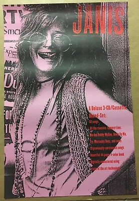 JANIS JOPLIN Rare Vintage 1993 LARGE PROMO POSTER For Janis CD 24x39 MINT USA • $79.99