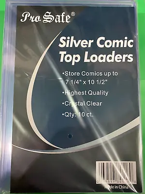 10 SILVER AGE Pro Safe Comic Top Loaders 7 1/4  X 10 1/2  • $26.99
