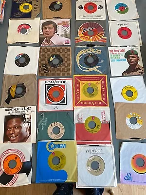 Nice Estate Lot Of 48 45 Rpm Pop Rock R&B - Cole Lou Rawls Willie Nelson • $9.97