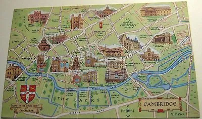 England Cambridge Map 1-28-01-11 J Salmon - Posted 1971 • £2.02