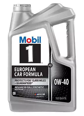 New Mobil 1 FS European Car Formula Full Synthetic Motor Oil 0W-40 5 Qt • $26.97