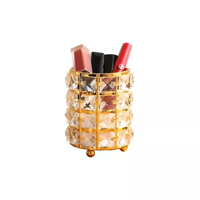 Crystal Storage Barrel Art Brush Cylinder Container Cosmetics Rouge Jewelry E • $13.99