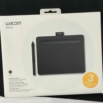 Creative Pen Tablet For Graphics Wacom Intuos Small Black (CTL-4100) For Parts • $24.95