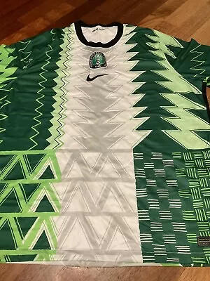 £26 • Buy BNWT Nigeria 2020/21 Home Green Football Shirt Nike New Rare Naija XXL