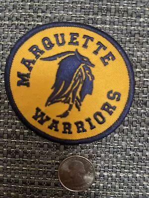 Marquette  Warriors  Golden Eagles Vintage Embroidered Iron On Patch 3  X 3 NICE • $6.79