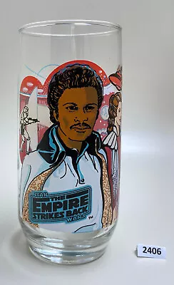 Burger King Star Wars Empire Strikes Back Lando Calrissian Promo Glass  1980 • $22