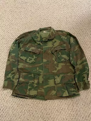 Vietnam Era Green Dominant ERDL Jungle Jacket With Written Name • $50