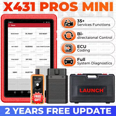 LAUNCH X431 Pros Mini V3.0 Car Bidirectional Diagnostic Scanner Tool Key Coding • $559