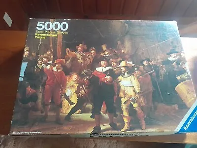 1977 Ravensburger 5000 Piece Puzzle THE NIGHT WATCH Rembrandt Very Rare • $123.95