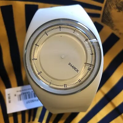 Philippe Starck Fossil PH5037 White Urethane Band Watch NWT Fresh Battery • $39