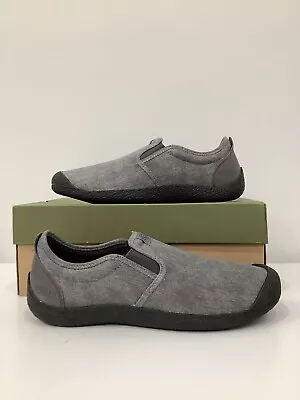 Keen Howser Canvas Slip On Shoes Steel Grey Mens Size 11.5 New In Box • $49.99