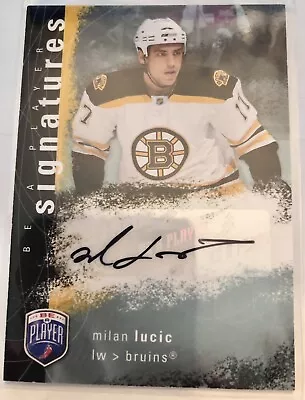 2007-08 Upper Deck Be A Player Signatures Auto Milan Lucic #S-LU Rookie Auto RC • $46