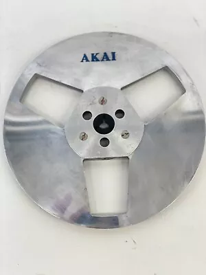 Vintage AKAI Metal Reel R-7M Reel To Reel Blue Logo 7” 1/4 • £54.14