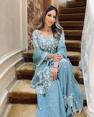 Dress Salwar Kameez  Indian Kurti Pakistani Suit Anarkali Wedding Party Wear • $80.19