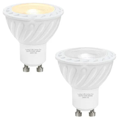 10 X 7W GU10 COB LED Light Bulbs Warm Or Cool White Replacement For Halogen Lamp • £15.99