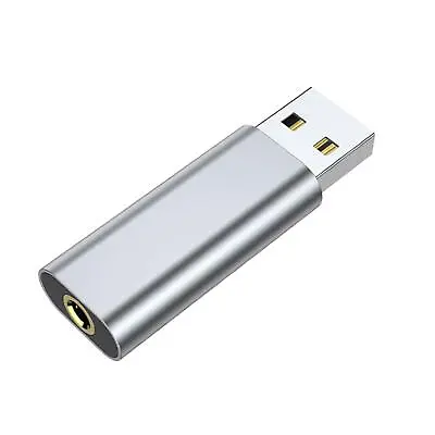 USB To 3.5mm Audio Jack Adapter Mini External Sound Card For Headsets Laptop • $7.87